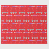 Happily ever after red geschenkpapier (Flach)