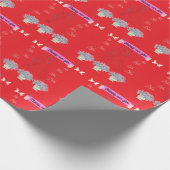 Happily ever after red geschenkpapier (Ecke)