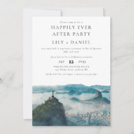 Happily Ever After Rio de Janeiro Brazil Wedding Einladung