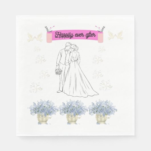 Happily ever after serviette (Vorderseite)