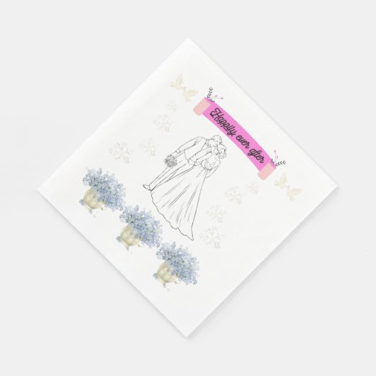 Happily ever after serviette (Ecke)