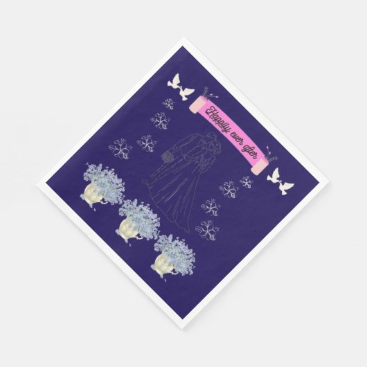 Happily ever after serviette (Ecke)