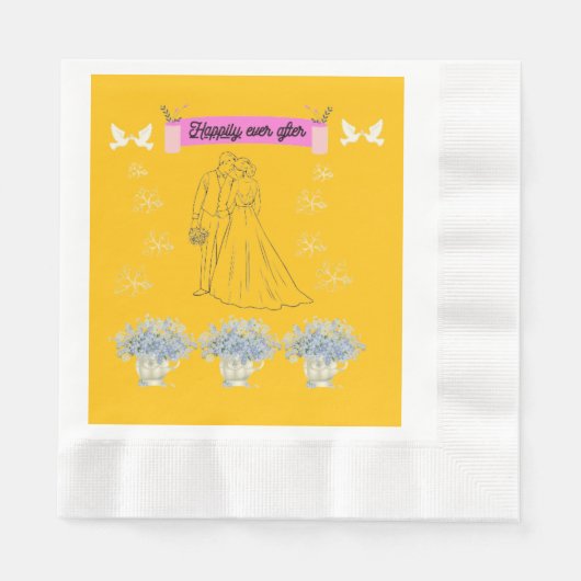 Happily ever after serviette (Vorderseite)
