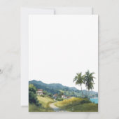 Happily Ever After Tropical Caribbean Wedding Einladung (Rückseite)