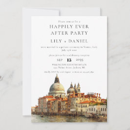 Happily Ever After Venice Wedding Einladung
