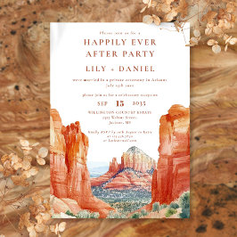 Happily Ever After Watercolor Desert Wedding Einladung