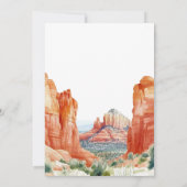 Happily Ever After Watercolor Desert Wedding Einladung (Rückseite)
