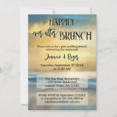 Happily Ever After Wedding Beach Brunch Einladung (Vorderseite)