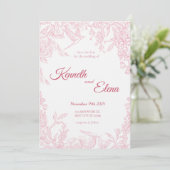 Happily Ever After Wedding Invitation Einladung (Stehend Vorderseite)