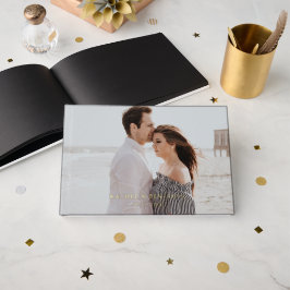 Happily Ever After Wedding Photo Custom  Gästebuch