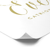 Happily Ever After Wedding Poster | Gold (Ecke)