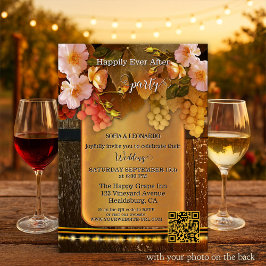 Happily Ever After Weinberg-Hochzeit Einladung