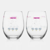 Happily ever after weinglas ohne stiel (Rückseite)