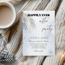 Happily Ever After Winter Wedding - Snowy Romance Einladung