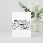 Happily Singing Children Postkarte (Stehend Vorderseite)