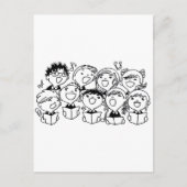 Happily Singing Children Postkarte (Vorderseite)