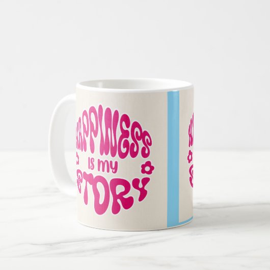 Happines Coffee Tasse (Vorderseite Links)