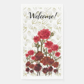 Happiness blooming flowers serviette (Vorderseite)