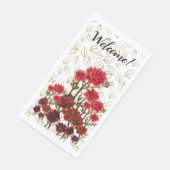 Happiness blooming flowers serviette (Ecke)