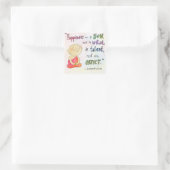 'Happiness' - Buddha Doodles™ Aufkleber (Tasche)