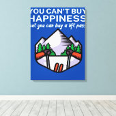 Happiness buy lift pass_ leinwanddruck (Insitu (Holzboden))