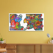 Happiness By Squid Fear City (2.5) Leinwanddruck (Insitu (Wohnzimmer))