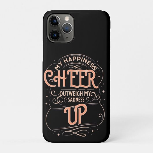 HAPPINESS CHEER UP IPHONE 11 PRO HÜLLE (Rückseite)