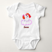 Happiness cute magic unicorn baby strampler (Vorderseite)