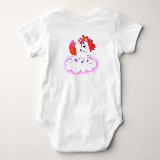 Happiness cute magic unicorn baby strampler (Rückseite)