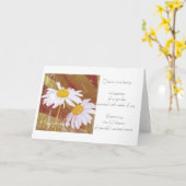 Happiness Daisies Poem Card Karte (Gelbe Blume)