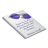 Happiness Harmony Mahatma Ghandi Notizblock (Rechte Seite)