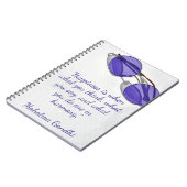 Happiness Harmony Mahatma Ghandi Notizblock (Linke Seite)