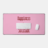 Happiness in Solitude Desk Mat Schreibtischunterlage (Tastatur & Maus)
