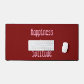Happiness in Solitude Desk Mat Schreibtischunterlage (Tastatur & Maus)