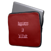 Happiness in Solitude Electronics Bag Laptopschutzhülle (Vorderseite Links)