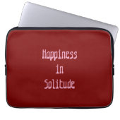 Happiness in Solitude Electronics Bag Laptopschutzhülle (Vorderseite)