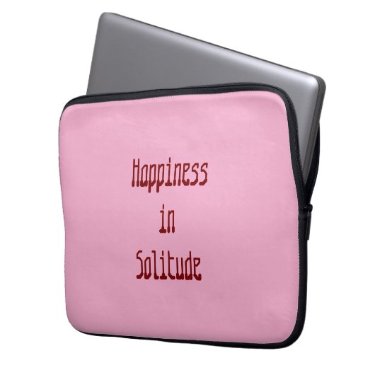 Happiness in Solitude Electronics Bag Laptopschutzhülle (Vorderseite Links)