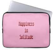 Happiness in Solitude Electronics Bag Laptopschutzhülle (Vorderseite)
