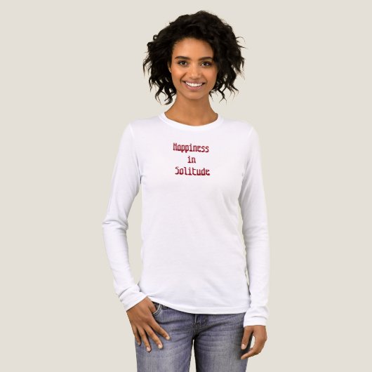 Happiness in Solitude T-Shirt Tri-Blend Shirt (Vorderseite voll)