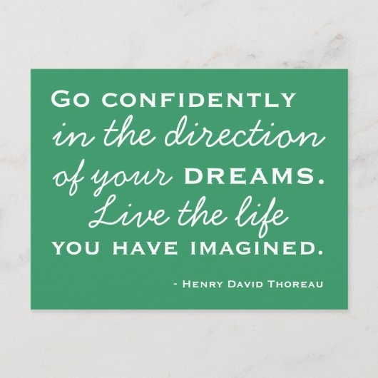 Happiness Inspiration - Motivational Postcard Postkarte (Vorderseite)