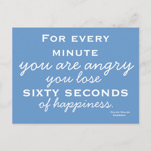 Happiness Inspiration - Motivational Postcard Postkarte (Vorderseite)