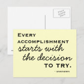 Happiness Inspiration - Motivational Postcard Postkarte (Vorne/Hinten)