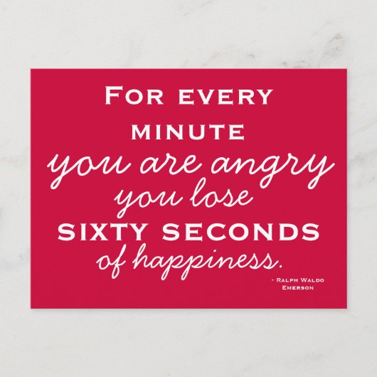 Happiness Inspiration - Motivational Postcard Postkarte (Vorderseite)