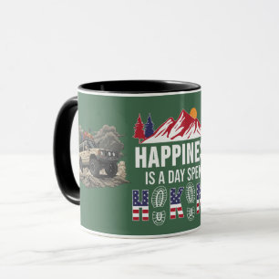 Happiness Is 4x4 Adventure Trail Explorer Tasse