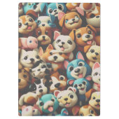 Happiness is a bunch of puppies klemmbrett (Rückseite)