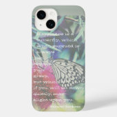 Happiness is a Butterfly - Inspiring Quote Case-Mate iPhone Hülle (Rückseite)