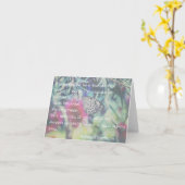 Happiness is a Butterfly - Inspiring Quote Karte (Gelbe Blume)