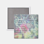 Happiness is a Butterfly - Inspiring Quote Magnet (Vorderseite/Rückseite)