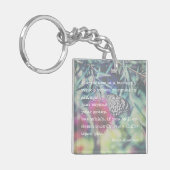 Happiness is a Butterfly - Inspiring Quote Schlüsselanhänger (Vorderseite links)