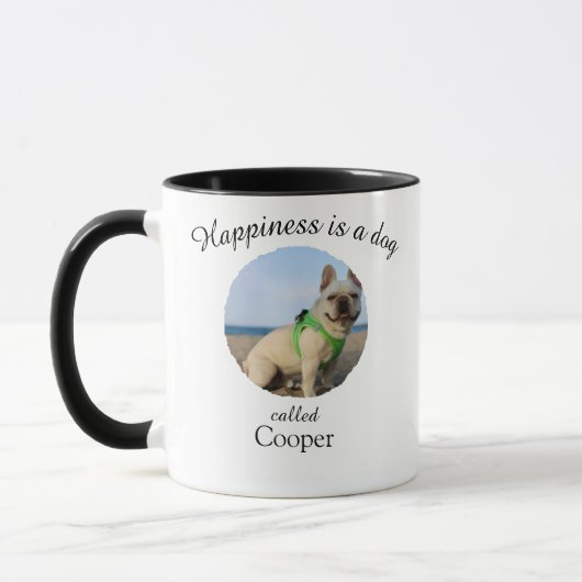 Happiness Is a Dog Personalised Mug Tasse (Links)